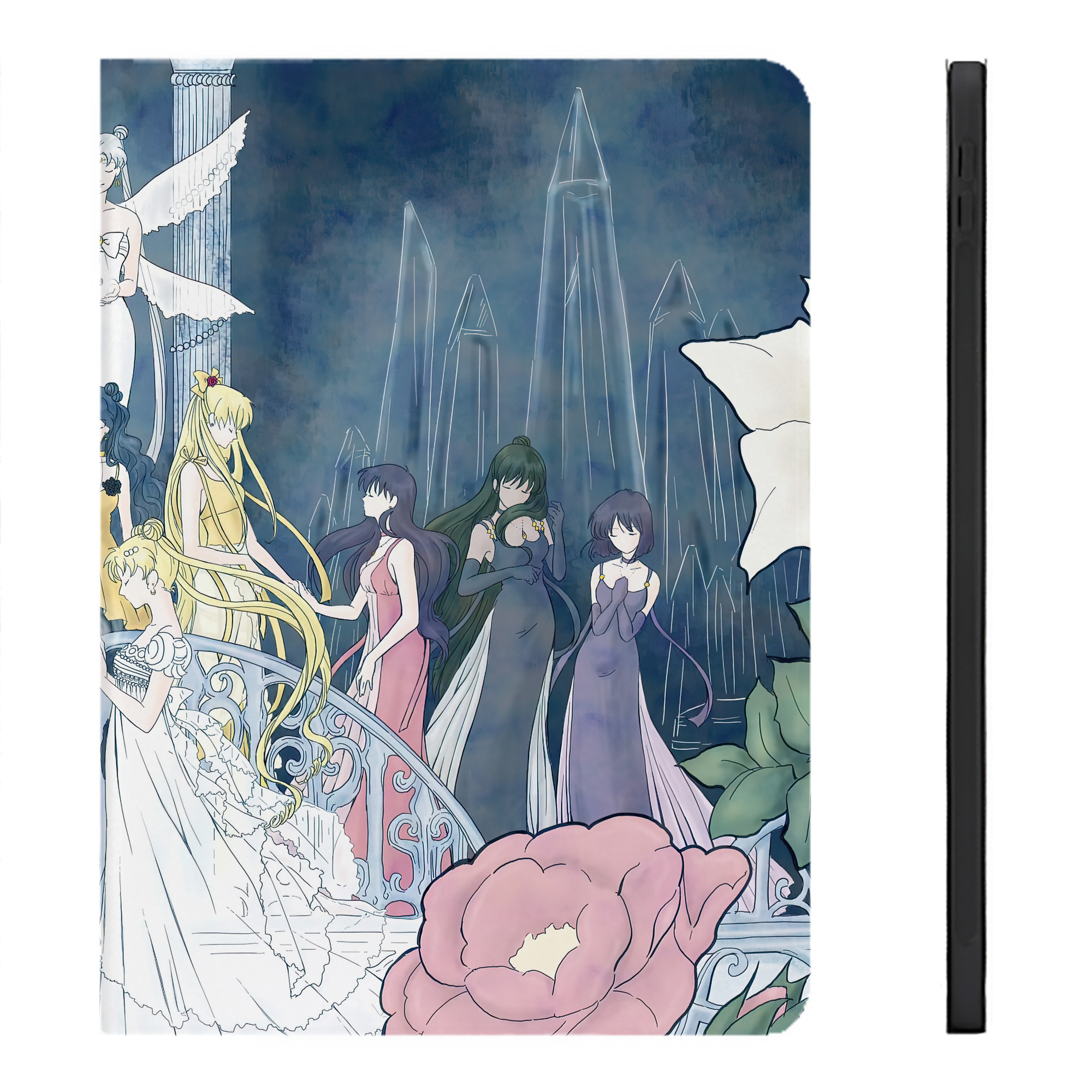 （画像用） 美少女戦士セーラームーン Sailor Moon IPadケース ペンホルダー付き ブックスタイルデザイン
